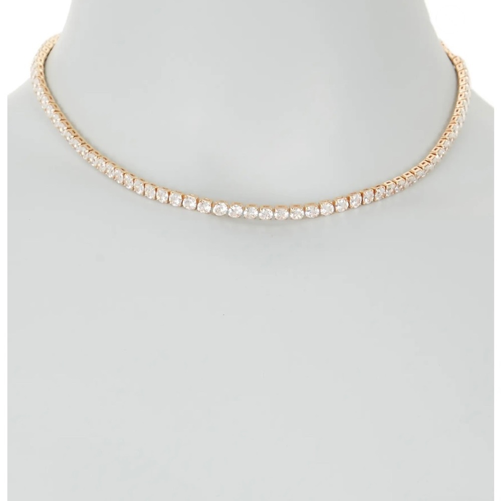 Cubic zirconia tennis necklace - BEAUTIFUL!